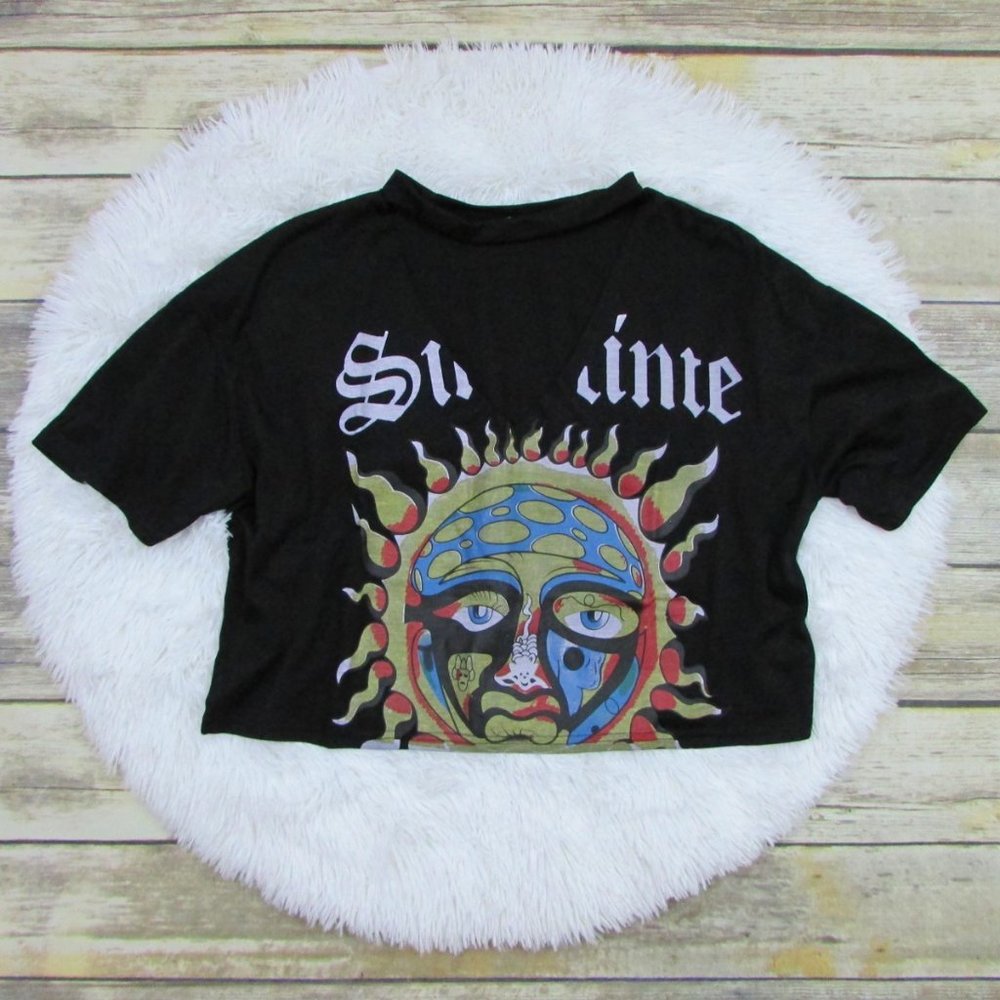 Sublime Graphic Cropped Boxy Tee Black Sizes M | L - Picture 6 of 8
